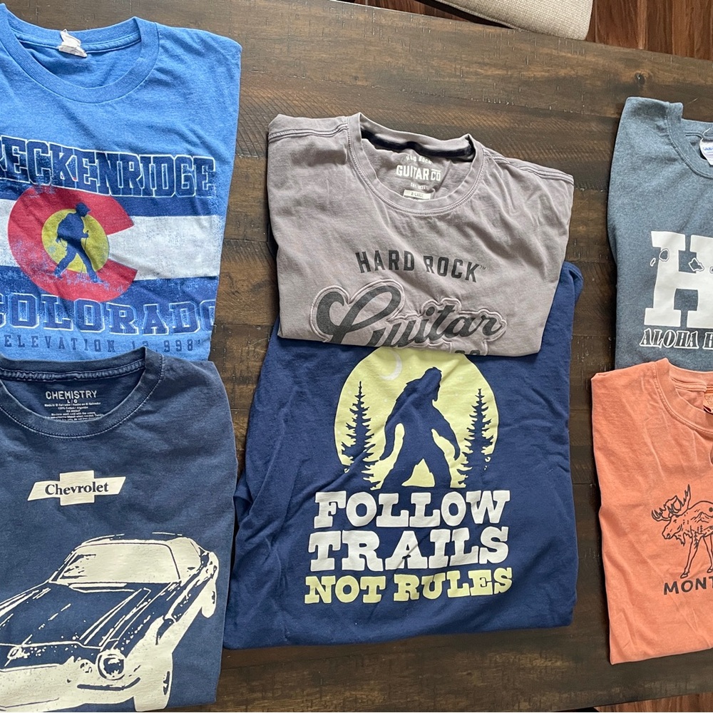 Lot of 6 T-Shirts Size L XL XXL